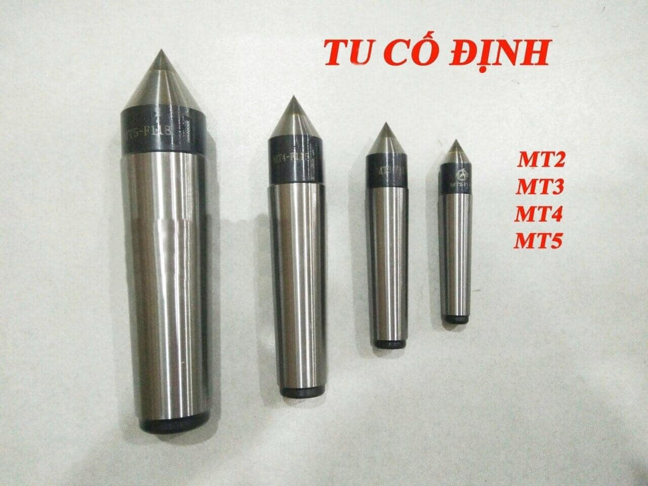 Tu chống tâm , Tu cố định, Mũi chống tâm cố định máy tiện cnc