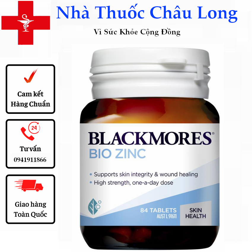 Blackmores Bio Zinc 84v - viên bổ sung kẽm Blackmore Úc-Hàng Date Mới