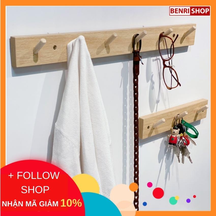 Móc Treo Gỗ MDF Dán Hoặc Khoan Tường BENRI SHOP MOC