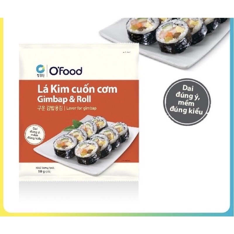 【sẵn sàng】 Lá kim cuốn cơm/ rong biển cuốn cơm Gimbap Sushi Hàn quốc Miwon (5 lá)