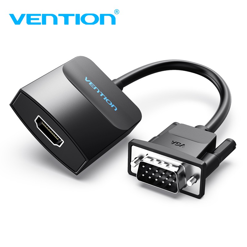 Cáp chuyển đổi vention đổi đầu cắm vga sang lỗ cắm hdmi 1080p chuyên dụng