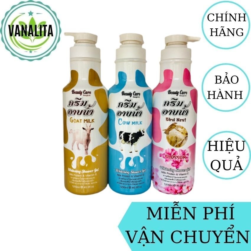 [Freeship] Sữa Tắm Trắng Da Beauty Care Bangkok 1200ml Thái Lan VANALITA giúp làn da trắng sáng, mịn màng, lưu hương lâu, cấp ẩm và dưỡng ẩm cho da