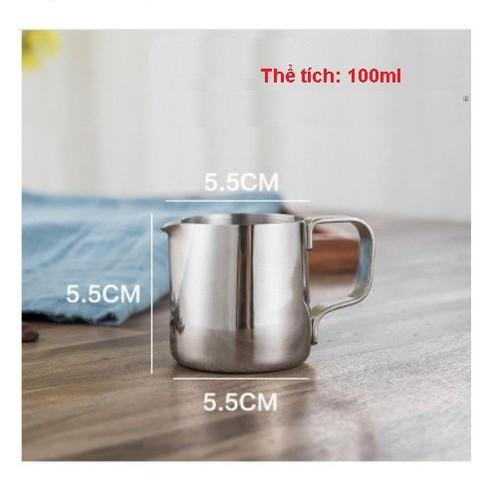 Ca inox 100 ml không chia vạch