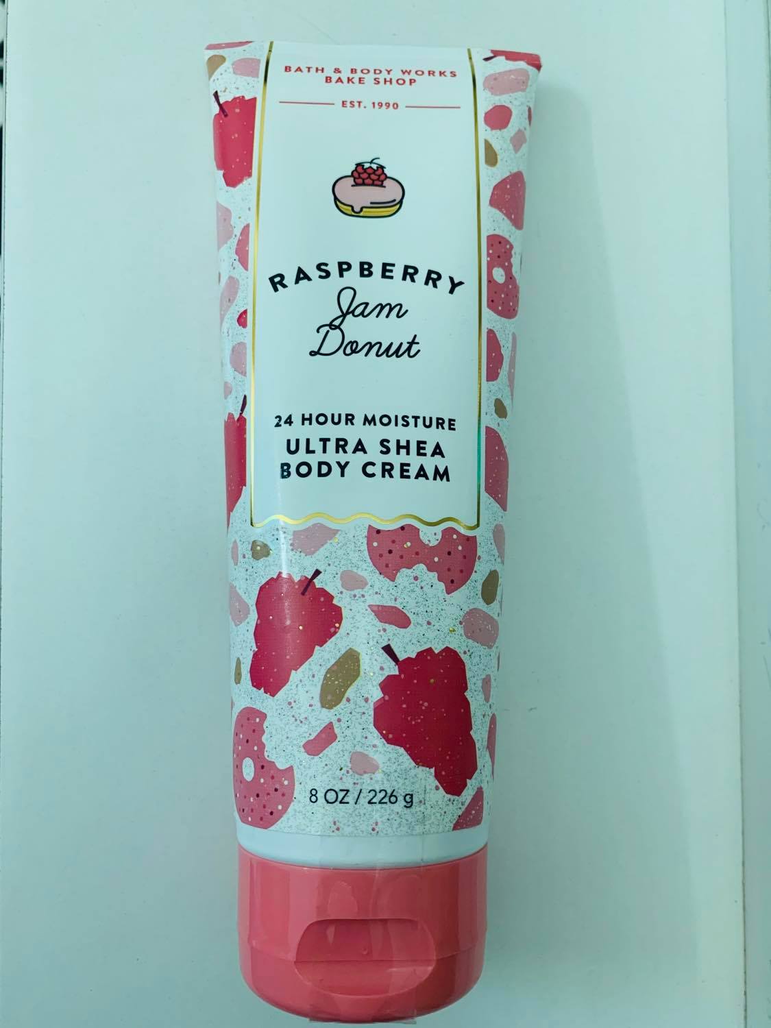 Kem dưỡng thể làm trắng sáng da b&bw raspberry jam donut 8 oz/226g