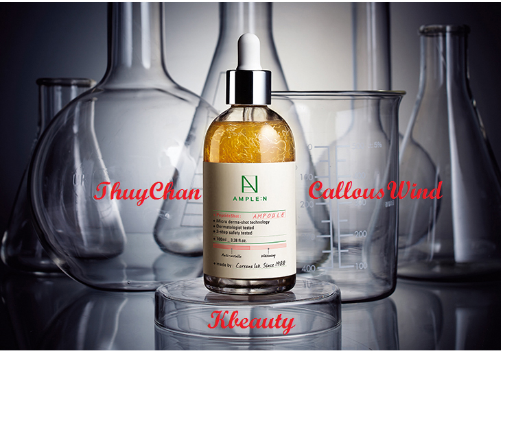 MS01 Tinh chất dưỡng trắng da căng bóng PeptideShot Ampoule Amplen Coreana 100ml