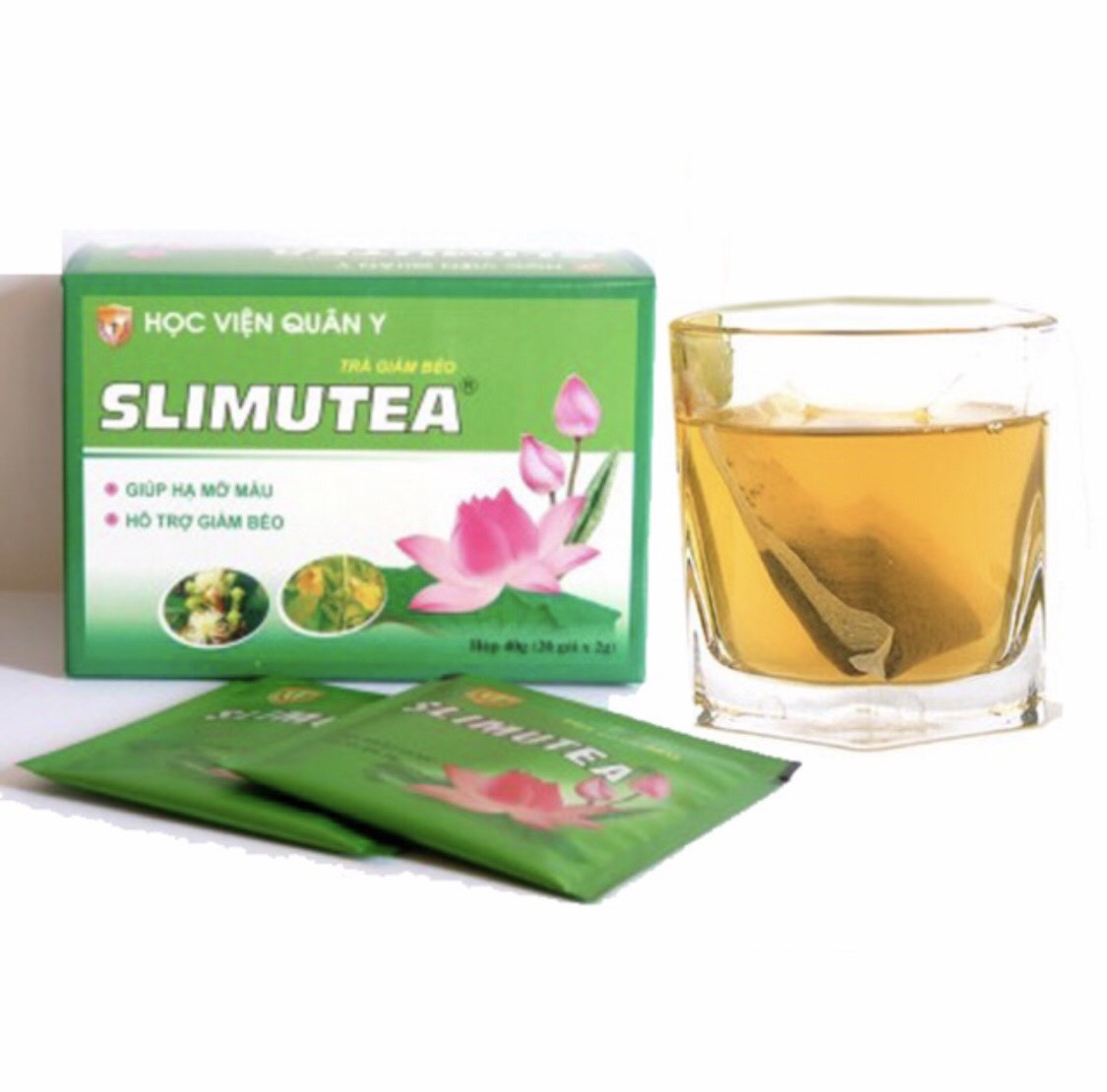 [GIẢM MỠ THỪA, MỠ MÁU] Trà giảm béo SLIMUTEA Học Viện Quân Y 20 gói - Cho vóc dáng như ý.