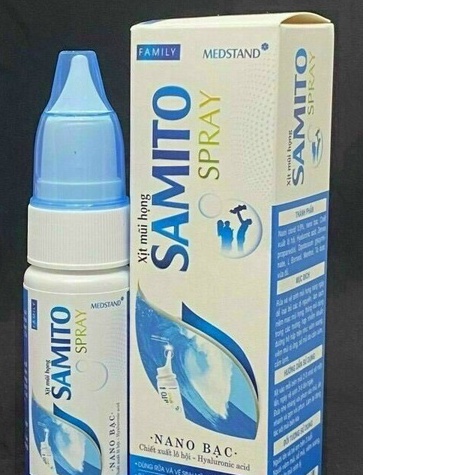 Xịt mũi họng Samito 70ml