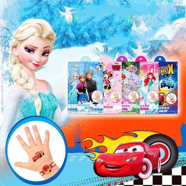 Miếng dán hình xăm♈✒ Set 4 miếng hình xăm dán chống nước cho bé trai và bé gái họa tiết hoạt hình xinh xắn ngộ nghĩnh BBShine – ST009