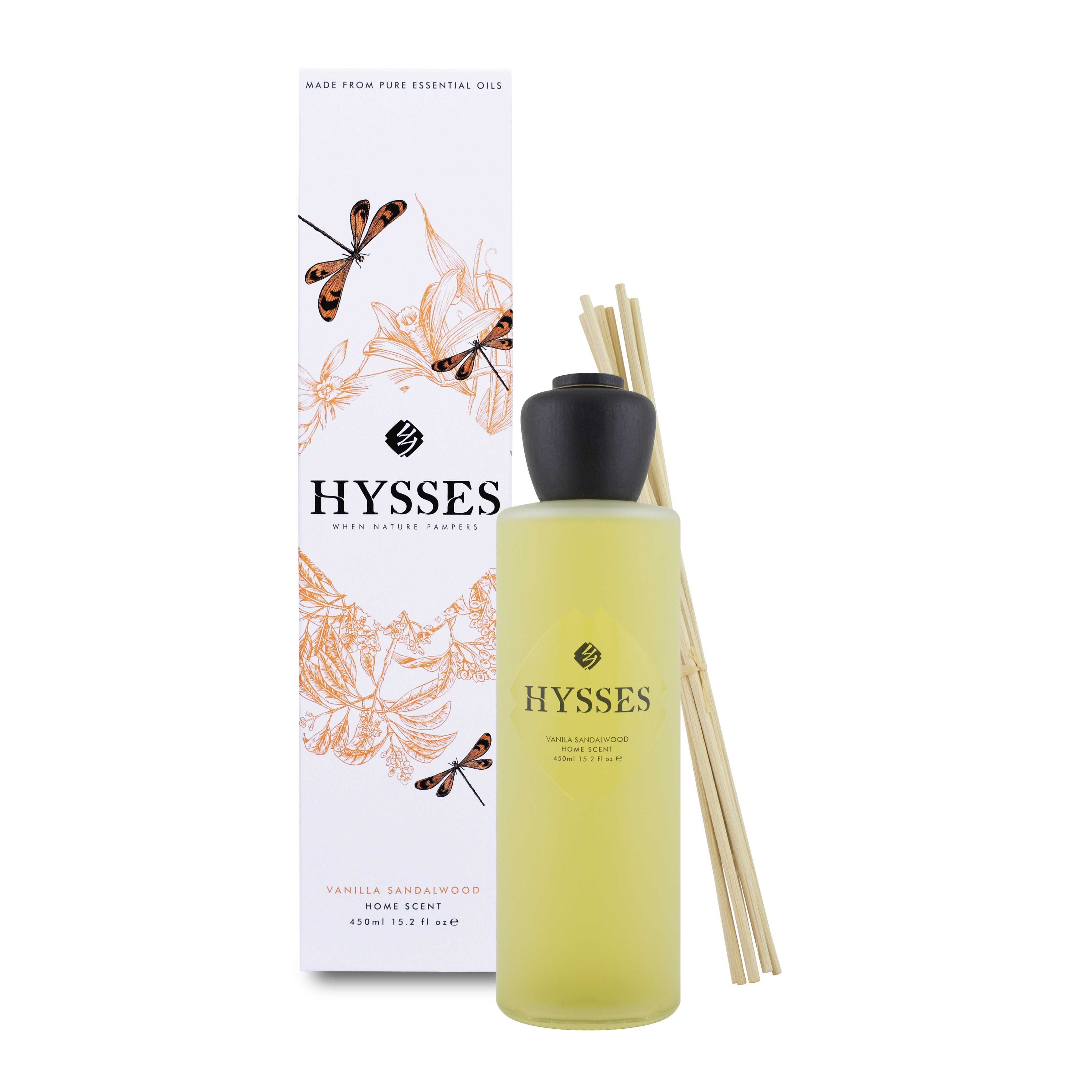 Tinh Dầu Khuếch Tán Cao Cấp Hysses Home Scent Vanilla Sandalwood 450ML Hương Vani và Gỗ Đàn Hương Tự Nhiên Tinh Khiết - Khử Mùi, Giảm Căng Thẳng, Đem Giấc Ngủ Ngon