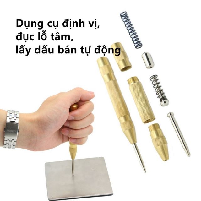 Dụng Cụ Đục Lấy Dấu Tự Động Mũi Đột Lấy Dấu Lỗ Khoan Bung Tu Lấy Dấu Cơ Khí