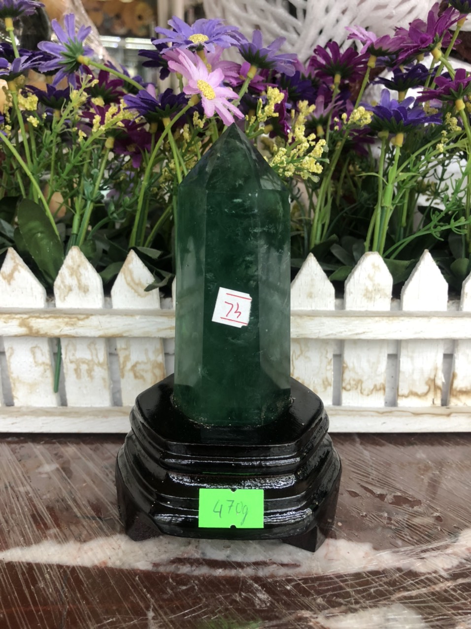 Trụ đá phong thủy trấn thạch đá thạch anh xanh