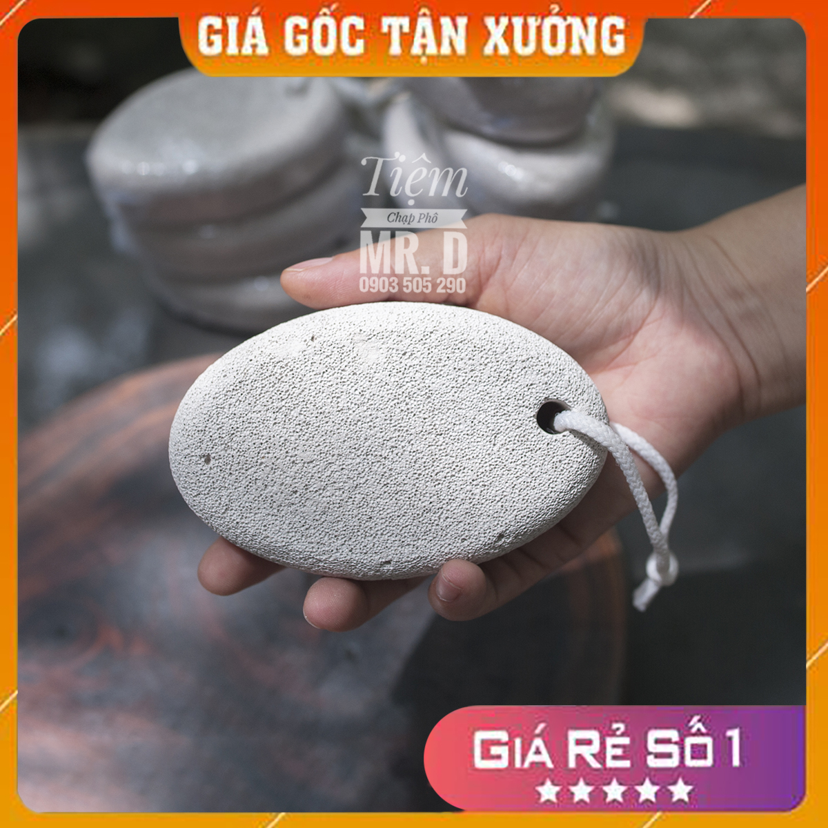 Bọt biển chà gót chân kích thước lớn