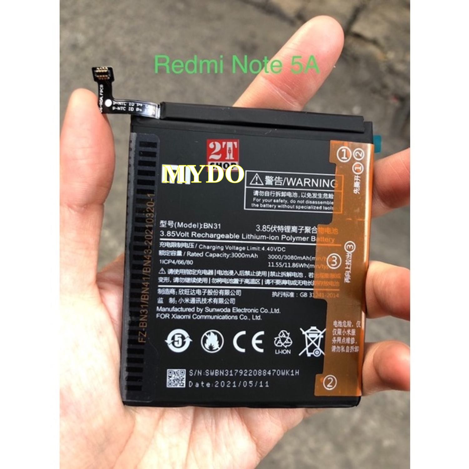 [HCM]Pin điện thoại Xiaomi Redmi Note 5 (Mã BN31) Dung Lượng 3080mAh