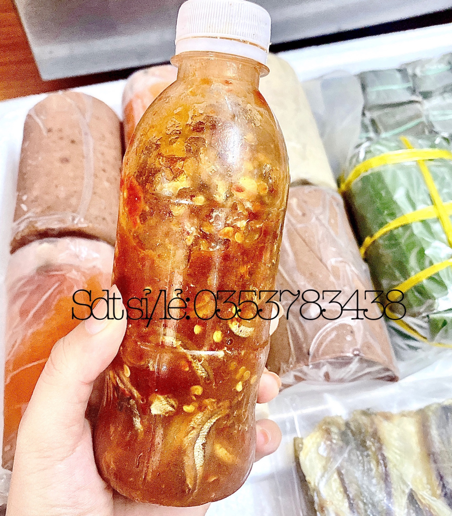 Mắm nêm tỏi ớt Bình Định, mắm cá cơm sẵn gia vị tỏi ớt - Đặc Sản Ông Tám Bà Tám