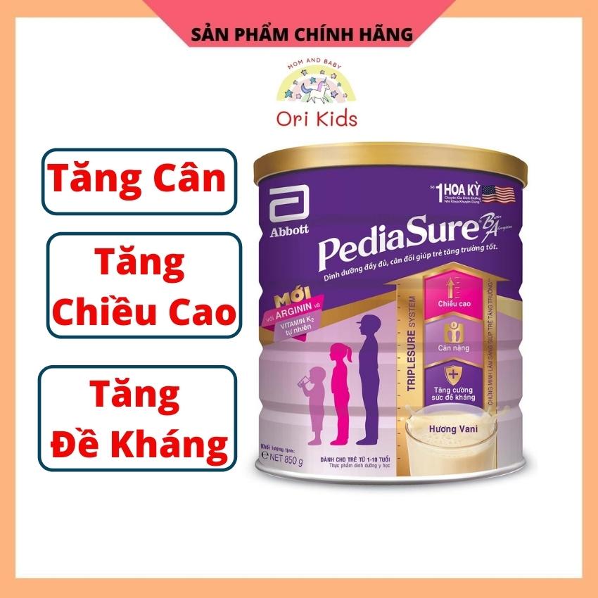 Sữa bột Pediasure B/A hương vani 850g, tăng cân, tăng đề kháng Ori Kids