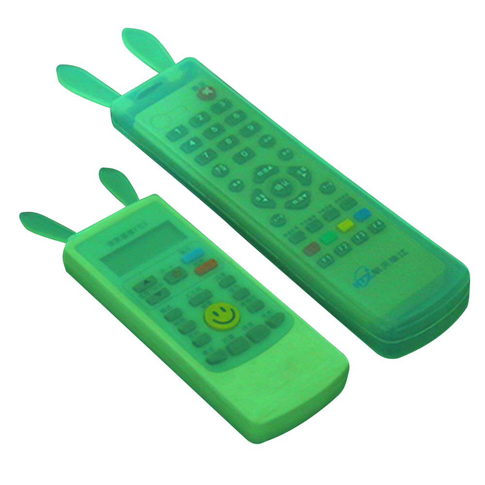 Vỏ Bọc remote Silicone Tivi, Máy Lạnh Hình Tai Thỏ Dạ Quang Vỏ Bọc Điều Khiển tivi, máy lạnh dạ quang