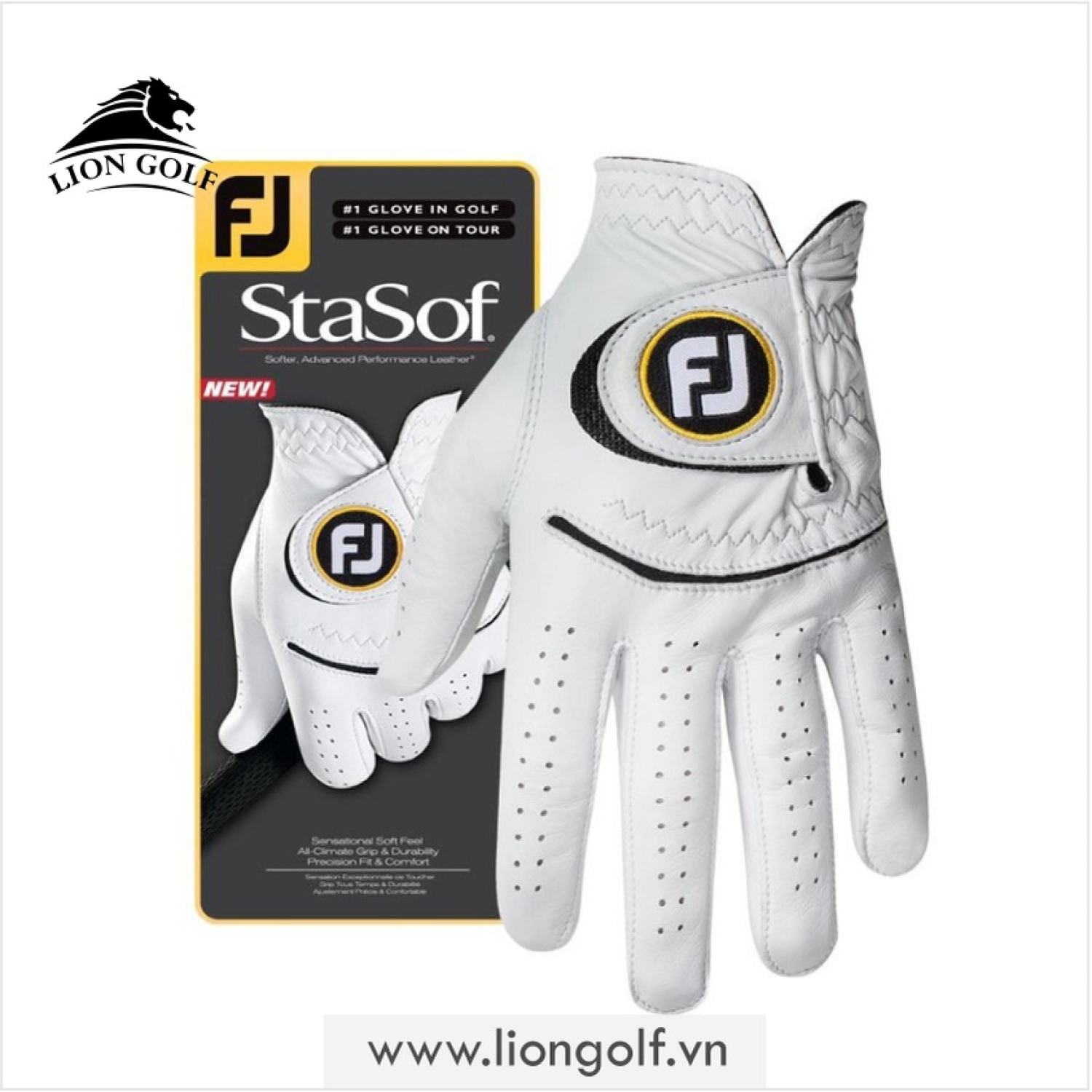 Găng tay Footjoy Stasoft MHL Pearl 66778E-999