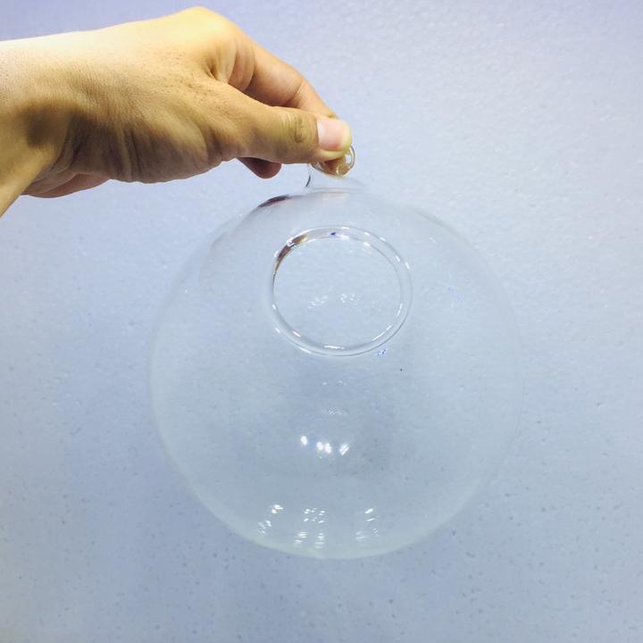 Chậu thủy tinh treo hoặc nuôi cá 12cm-14cm