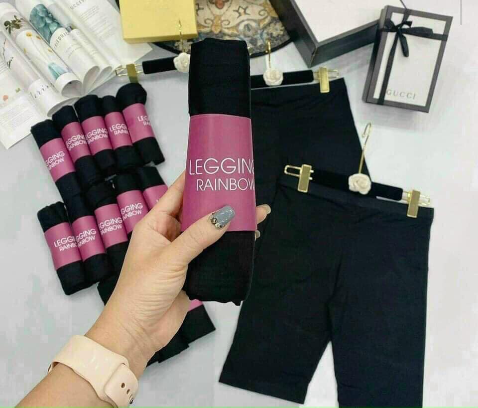 Quần đùi lửng hót hít cho mùa hè năng động, quàn cuộn vỏ tím minhquang2017, quần legging nữ