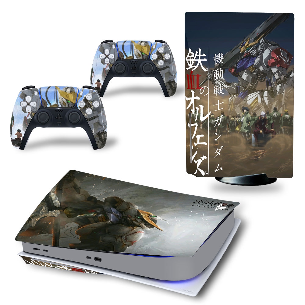 【cw】 For PS5 Disk Fullmetal Alchemist PVC Skin Vinyl Sticker Decal Cover Console DualSense Controllers Dustproof Protective Sticker ！
