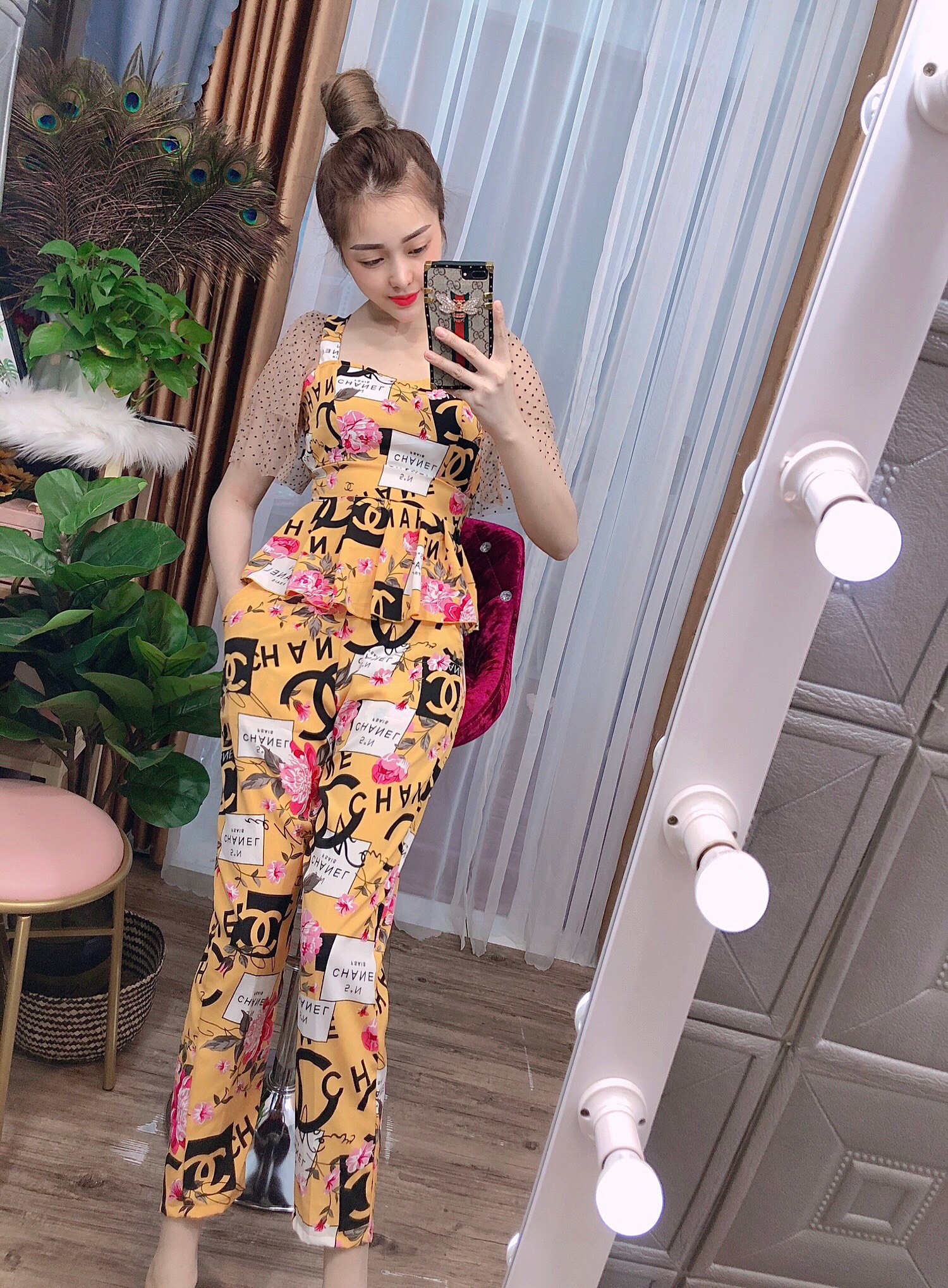 Sét đồ bộ nữ kiểu đi chơi dễ thương chất đẹp size dưới 60kg