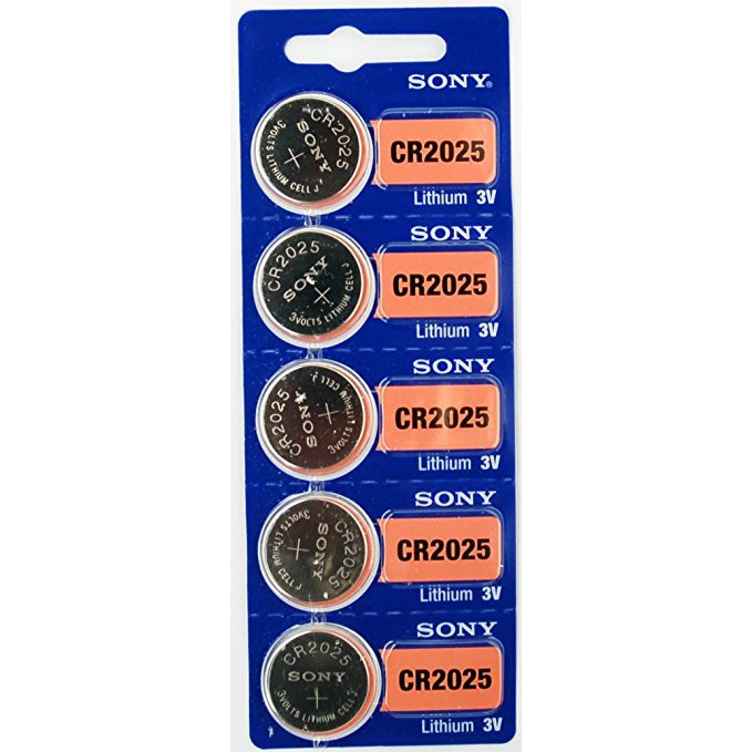 Pin cr2025 sony lithium 3v chính hãng vỉ 5 viên
