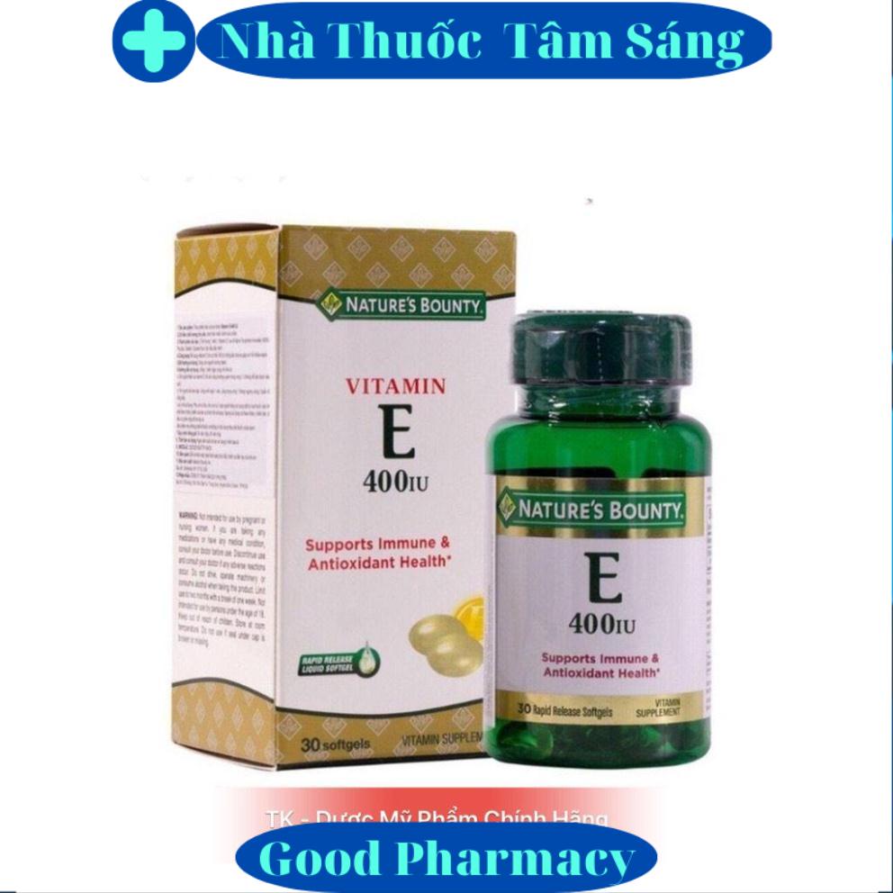 Viên Uống Nature s Bounty Vitamin E 400IU Bổ Sung Vitamin E Giúp Đẹp Da