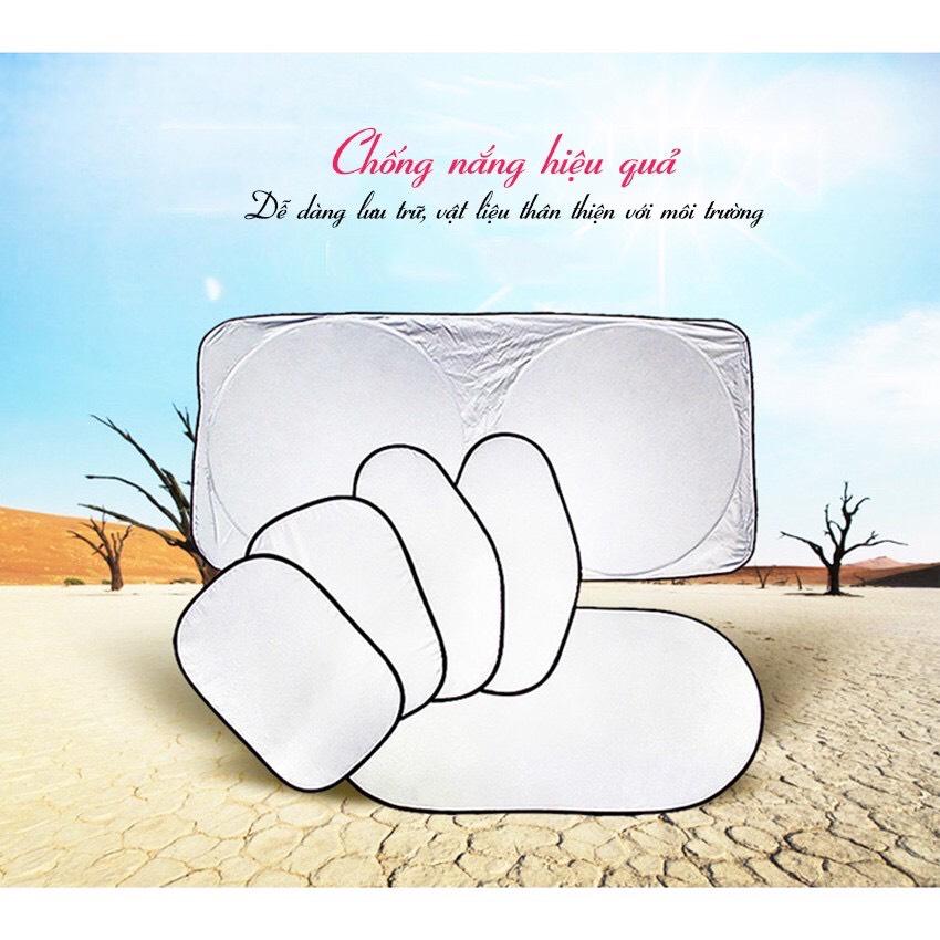 Combo 6 tấm che nắng thông minh trên xe hơi, rèm che nắng ô tô thông minh, rèm chắn nắng ô tô