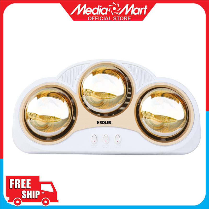 Đèn sưởi nhà tắm 3 bóng roler rl-2116