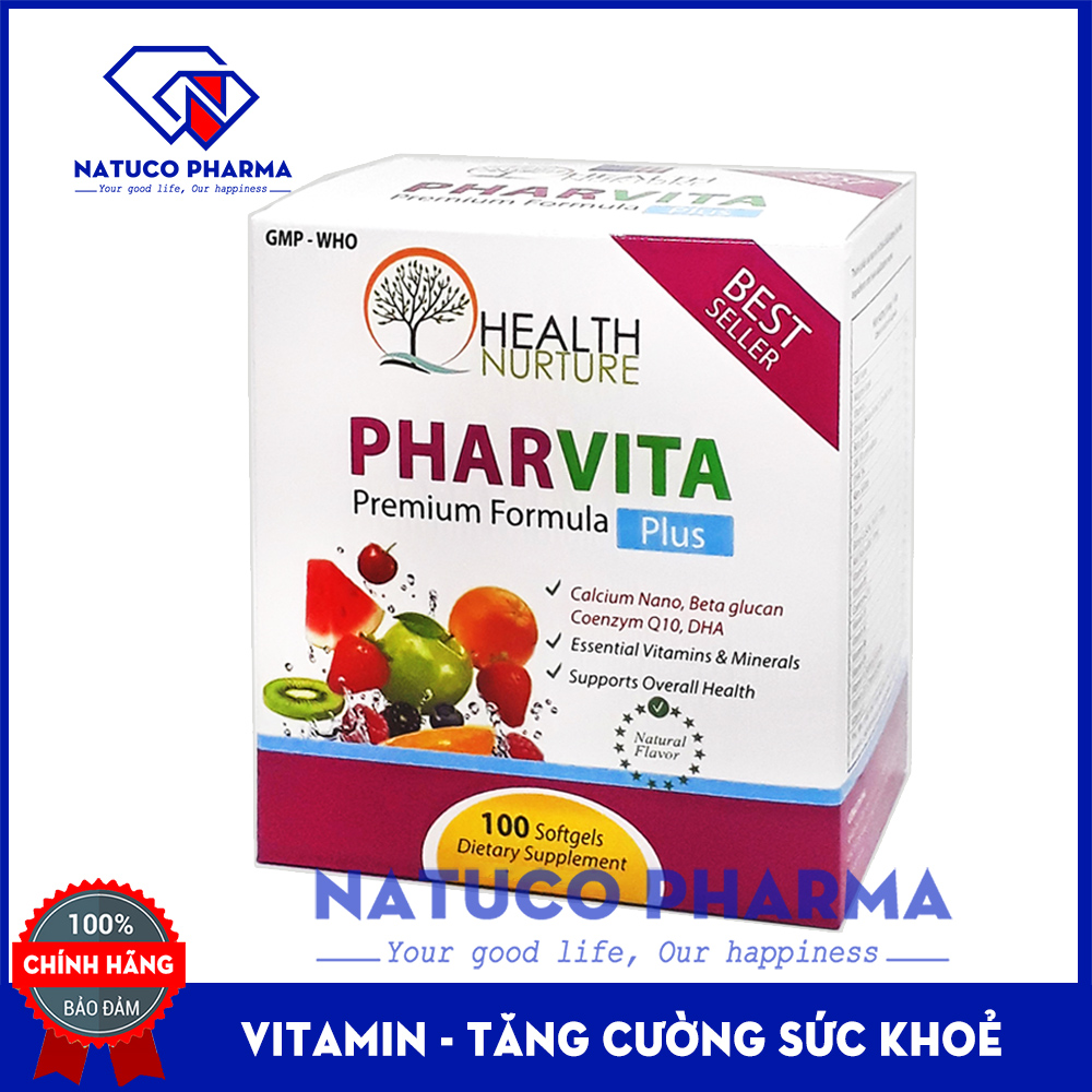 Viên uống vitamin tổng hợp Pharvita tăng cường sức đề kháng