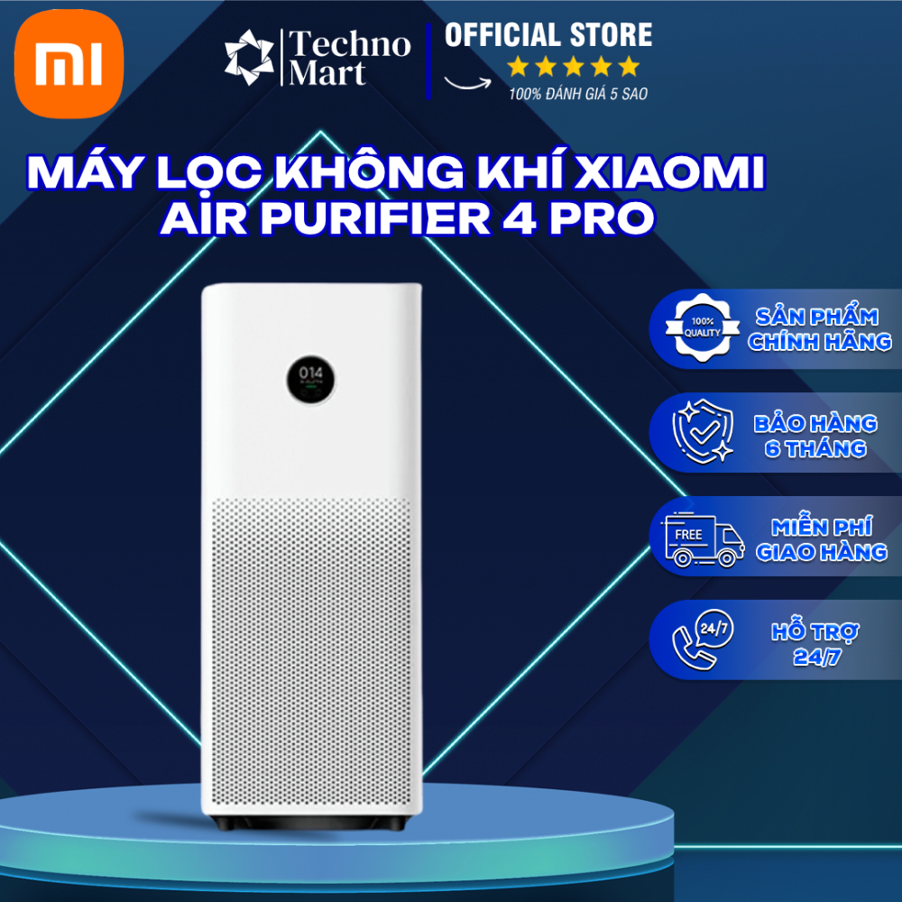 Máy Lọc Không Khí Xiaomi Air Purifier 4 Pro Máy Lọc Không Khí SMART TECH VN Điều Khiển Qua Ứng Dụng