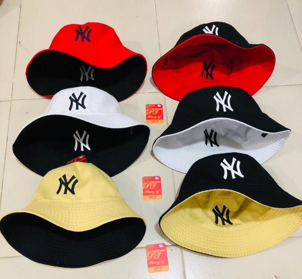 Mũ bucket 2 mặt, mũ bucket NY, nón tai bèo NY