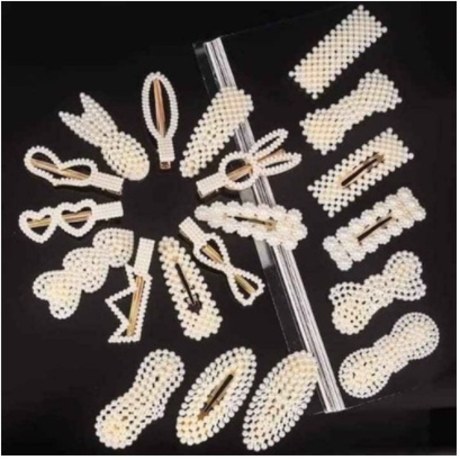 Set 20 cặp tóc đính ngọc cao cấp, sang trọng