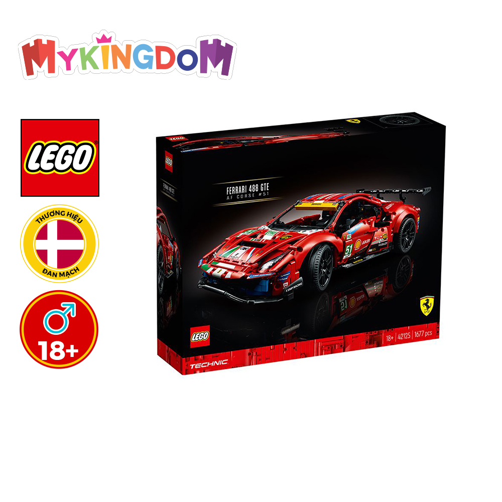 Đồ Chơi Lắp Ráp LEGO TECHNIC Siêu Xe Ferrari 488 GTE 42125