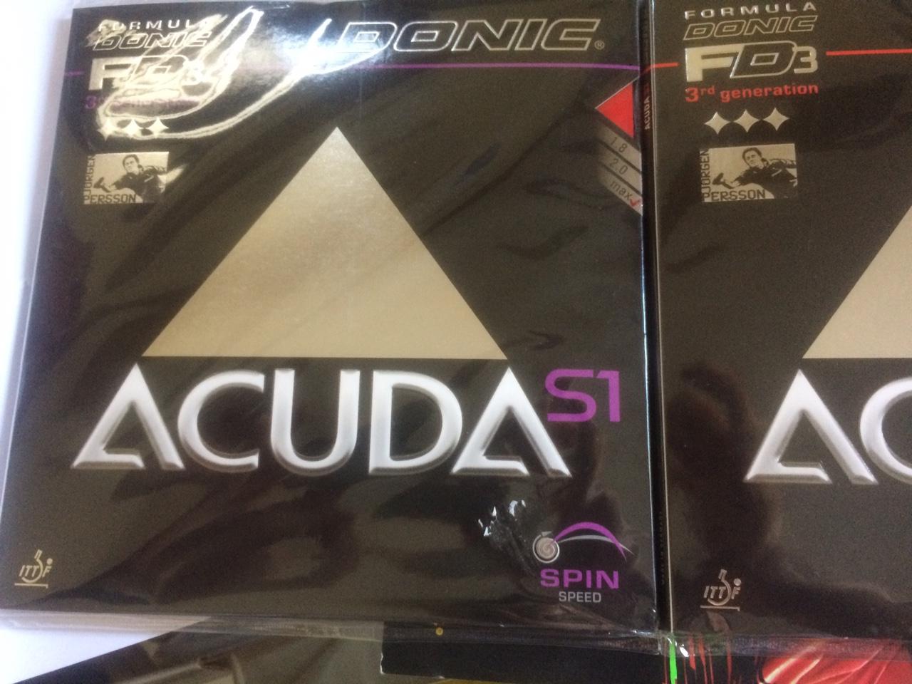 Dòng mặt vợt bóng bàn acuda S1 s2 s3