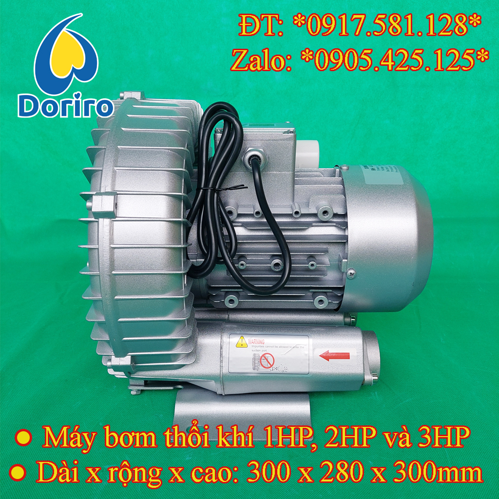 Máy thổi khí hồ bơi, bể spa, bể cá cảnh – công suất 1hp, 2hp và 3hp