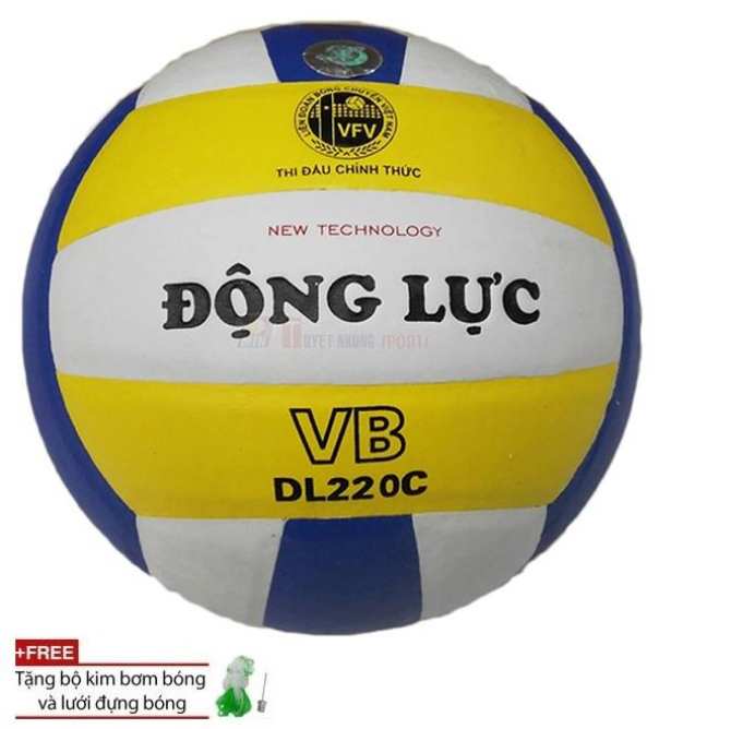 Bóng chuyền động lực DL 220C tặng kèm lưới +kim bơm bóng