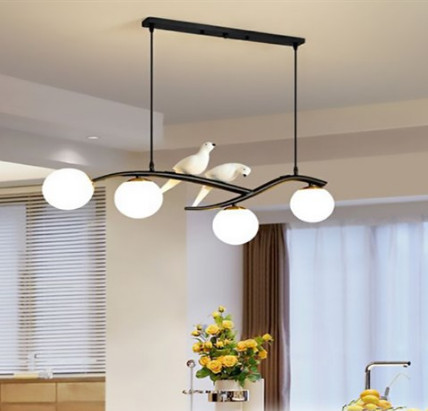 Đèn Chùm LED Thả Trần Trang Trí Phòng Khách Phòng Bếp, Đèn Con Chim