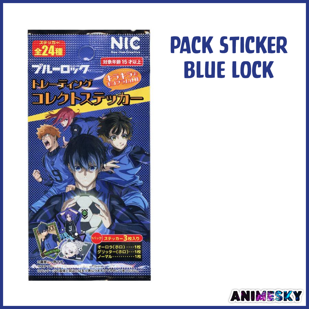 Pack thẻ sticker anime BLUE LOCK chính hãng