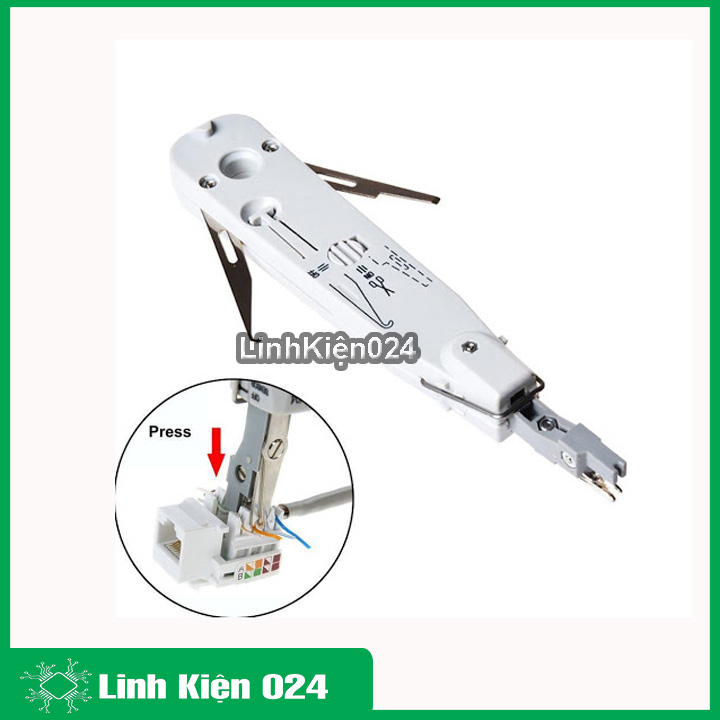 Dao phập phiến Krone nhấn dây điện thoại, dây mạng vào phiến đấu dây