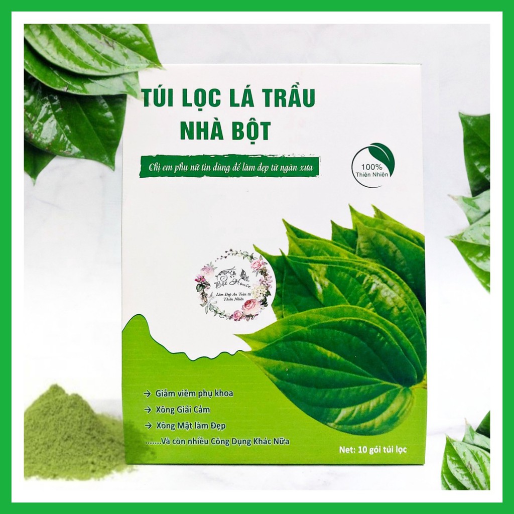 [HCM](BỘTHOUSE)TÚI LỌC LÁ TRẦU “NGĂN NGỪA RỤNG TÓC “Handmade Bí Quyết GIỮ MÁY TÓC CHẮC KHỎE.