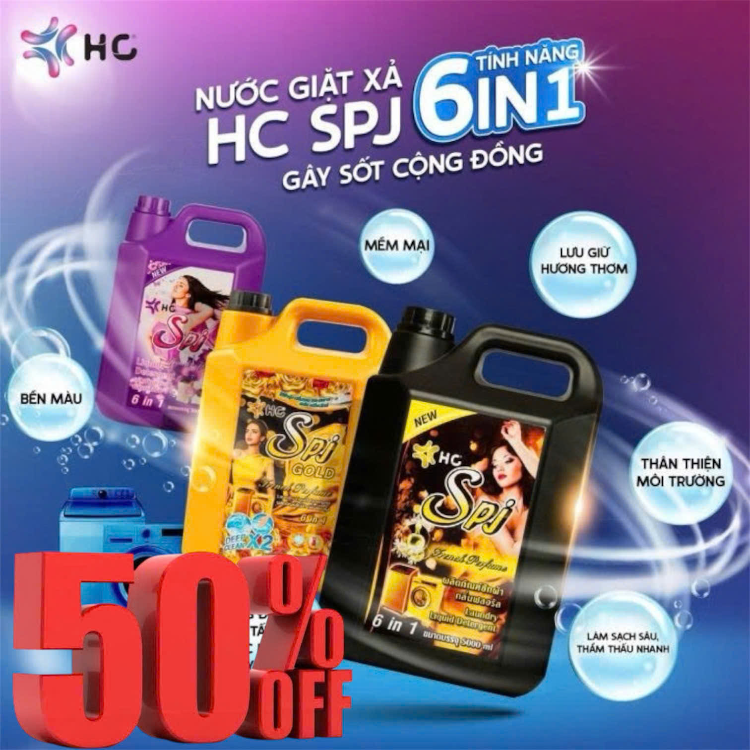  Nước Giặt Cao Cấp SPJ Thái Lan Công Nghệ Lưu Hương Đẳng Cấp Vượt Trội 