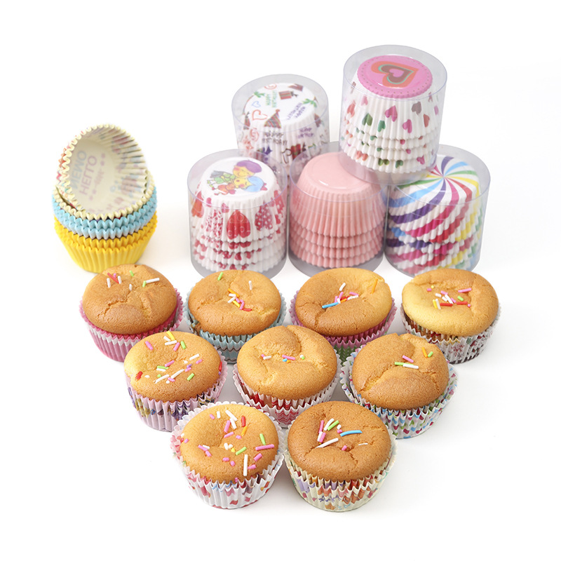 Set 100 khuôn giấy làm bánh cupcake / mufin