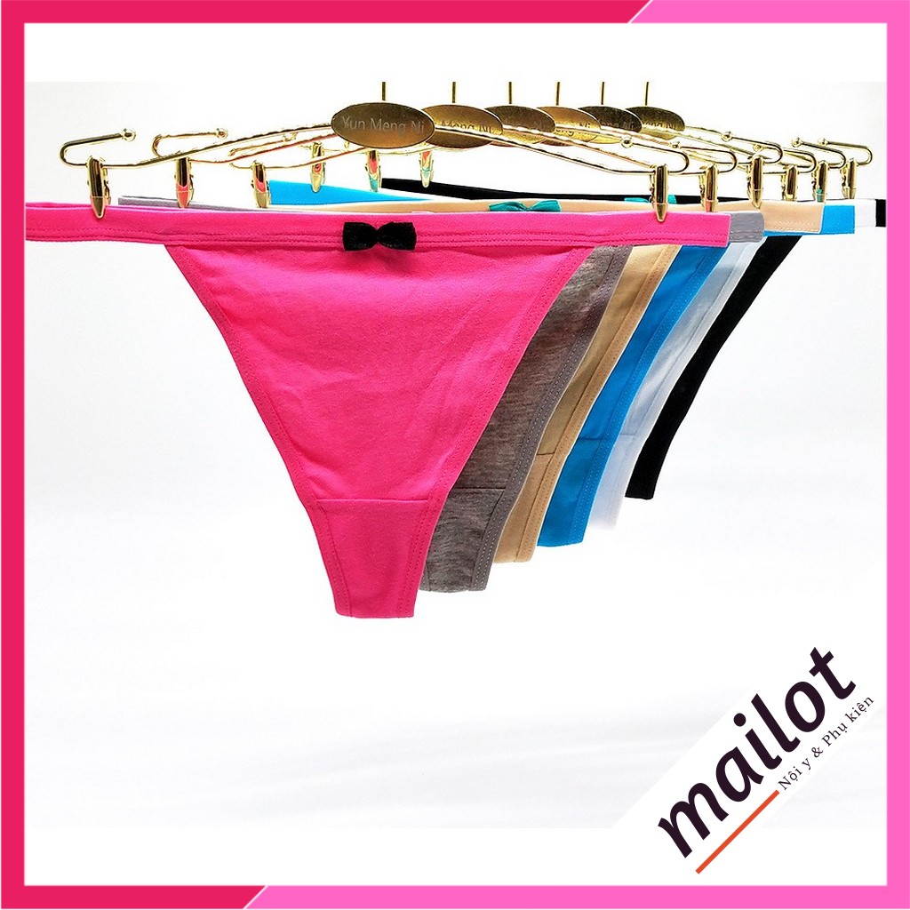 Quần lót nữ Lọt khe Cạp dây Cotton Cao cấp COMBO 5 Tôn dáng Siêu gợi cảm Sexy Quyên rũ - MAILOT QL070
