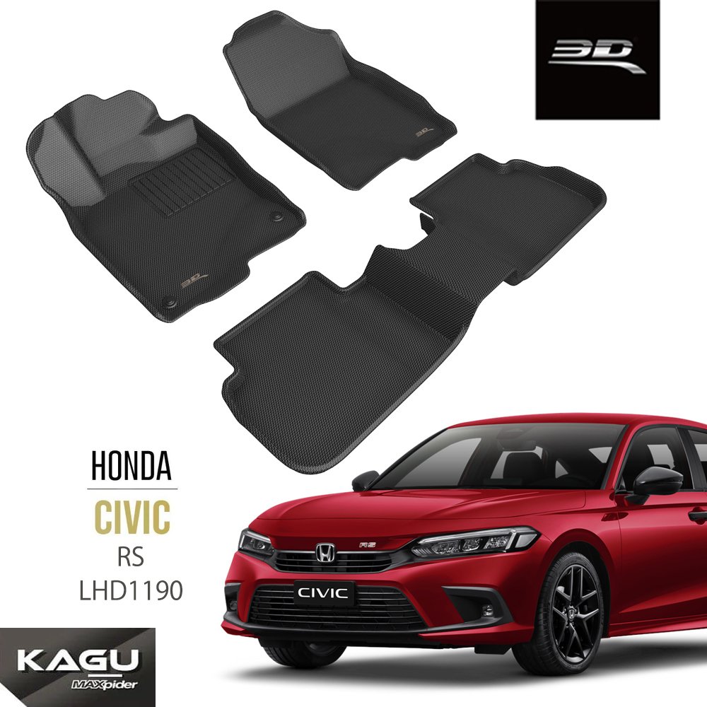 Thảm lót sàn xe ô tô 3d honda civic rs ;