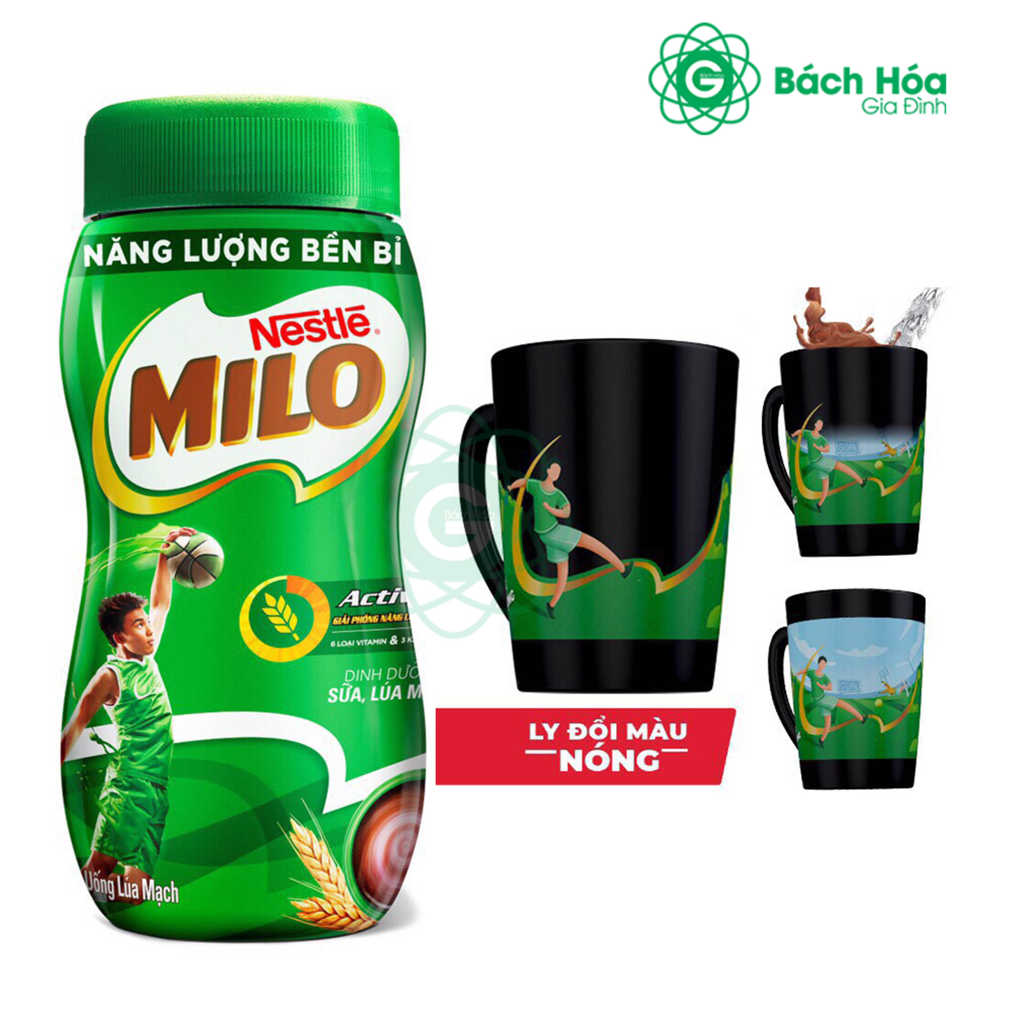 Thức uống Milo 400g tặng ly sứ đổi màu kỳ ảo