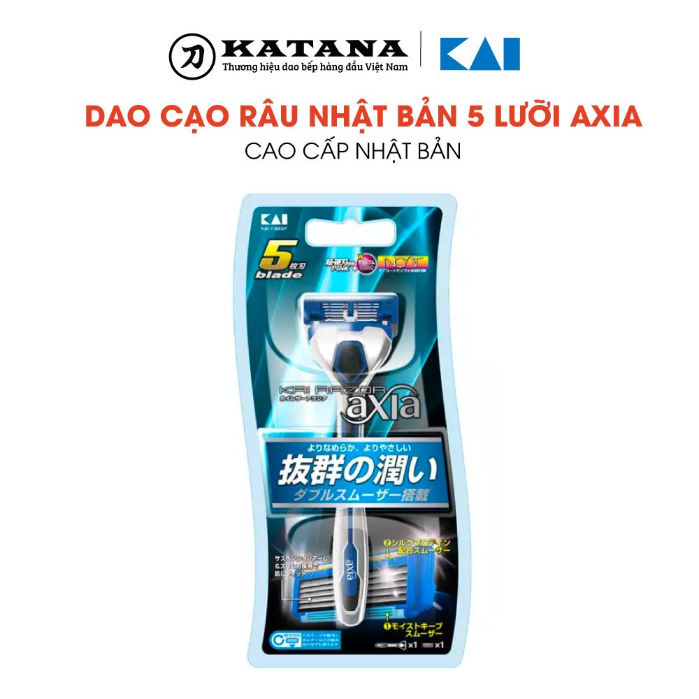 Dao cạo râu Nhật Bản 5 lưỡi cao cấp Axia