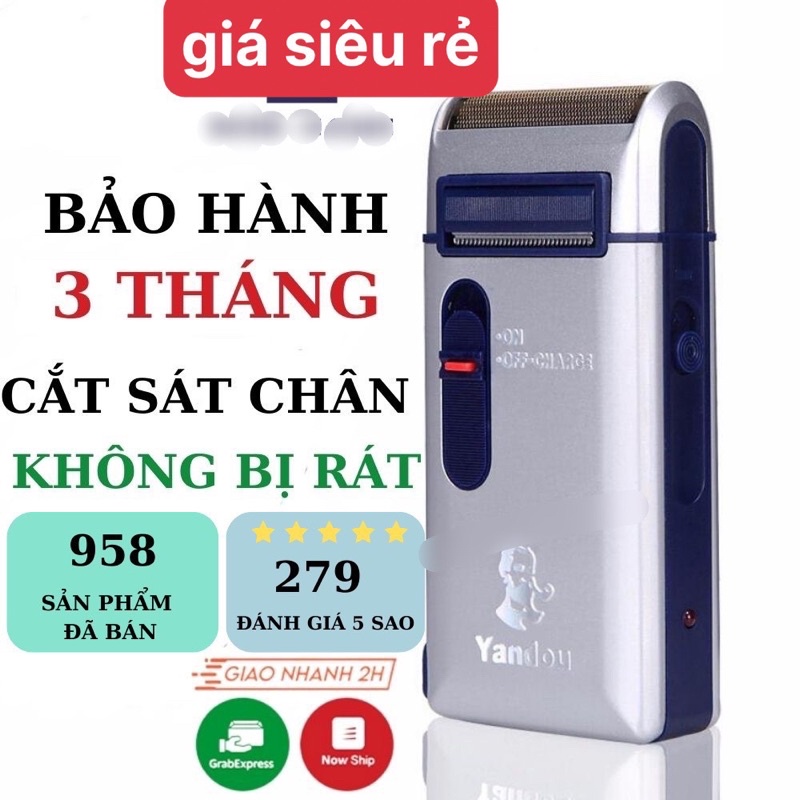 Máy cạo râu Yandou lưỡi ngang dành cho nam cao cấp siêu bền, phong cách mạnh mẽ, sắc bén [Tặng Hộp]