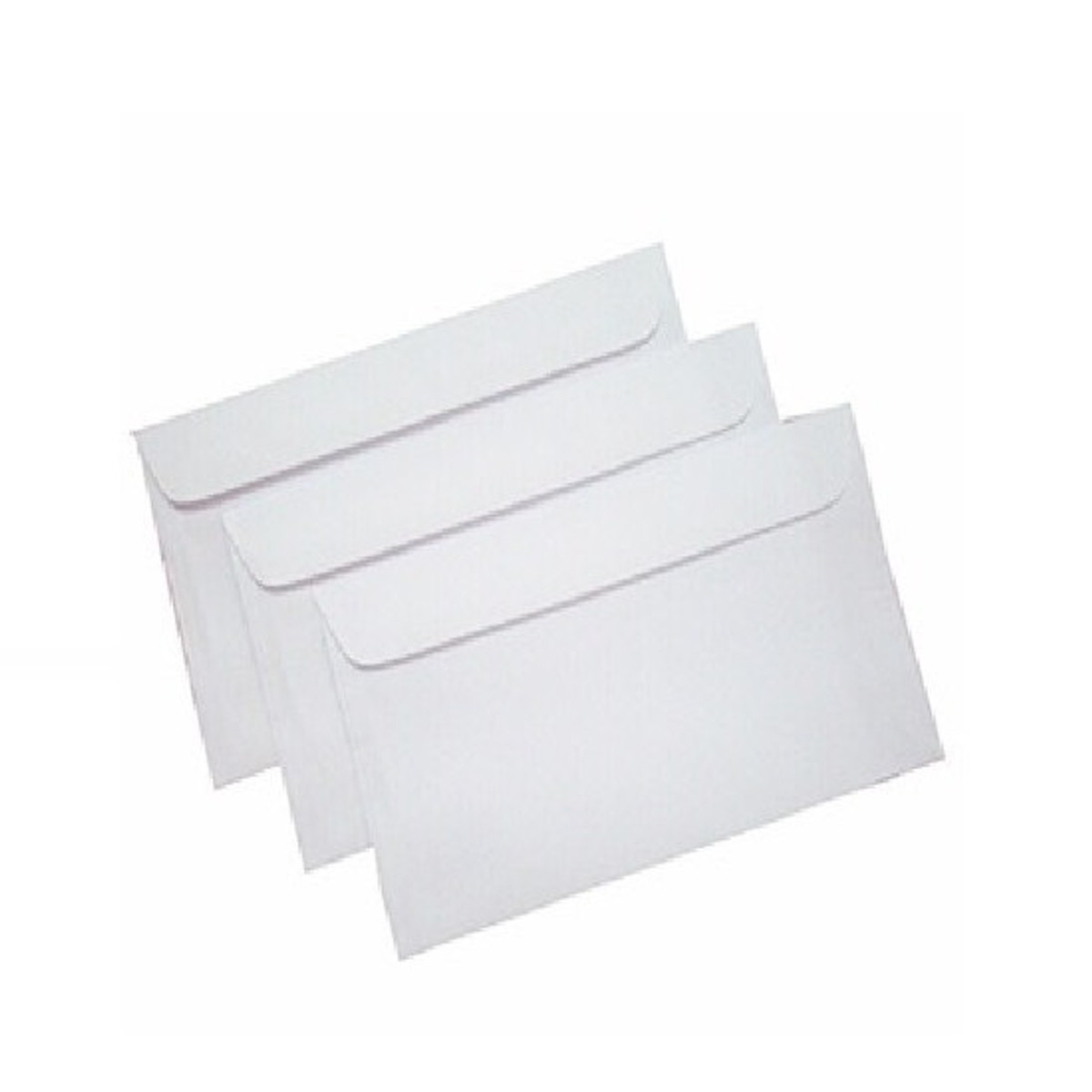 Xấp 100 bao thư trắng 12x22 cm