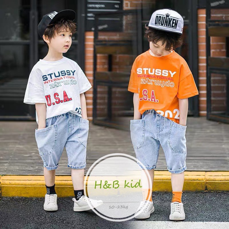 Quần Jean Mềm Bé Trai Từ 10-40kg❤️Jean Ngố Bé Trai, Quần Short Bé Trai